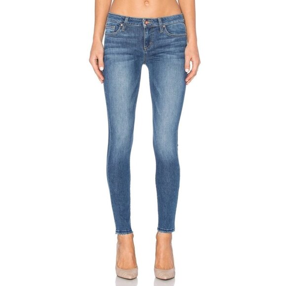 Joe's Jeans Skinny Ankle Jeans Icon Mid Rise Denim Raw Hem Roamie Size 25 - Picture 1 of 10